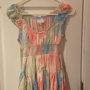 skylar and madison tie dye romper